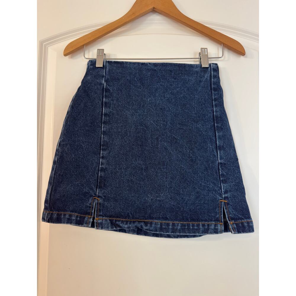 MODERN EDIT | Brandy Melville J. Galt Cara Denim Mini Skirt 100% Cotton Small